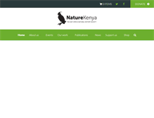 Tablet Screenshot of naturekenya.org